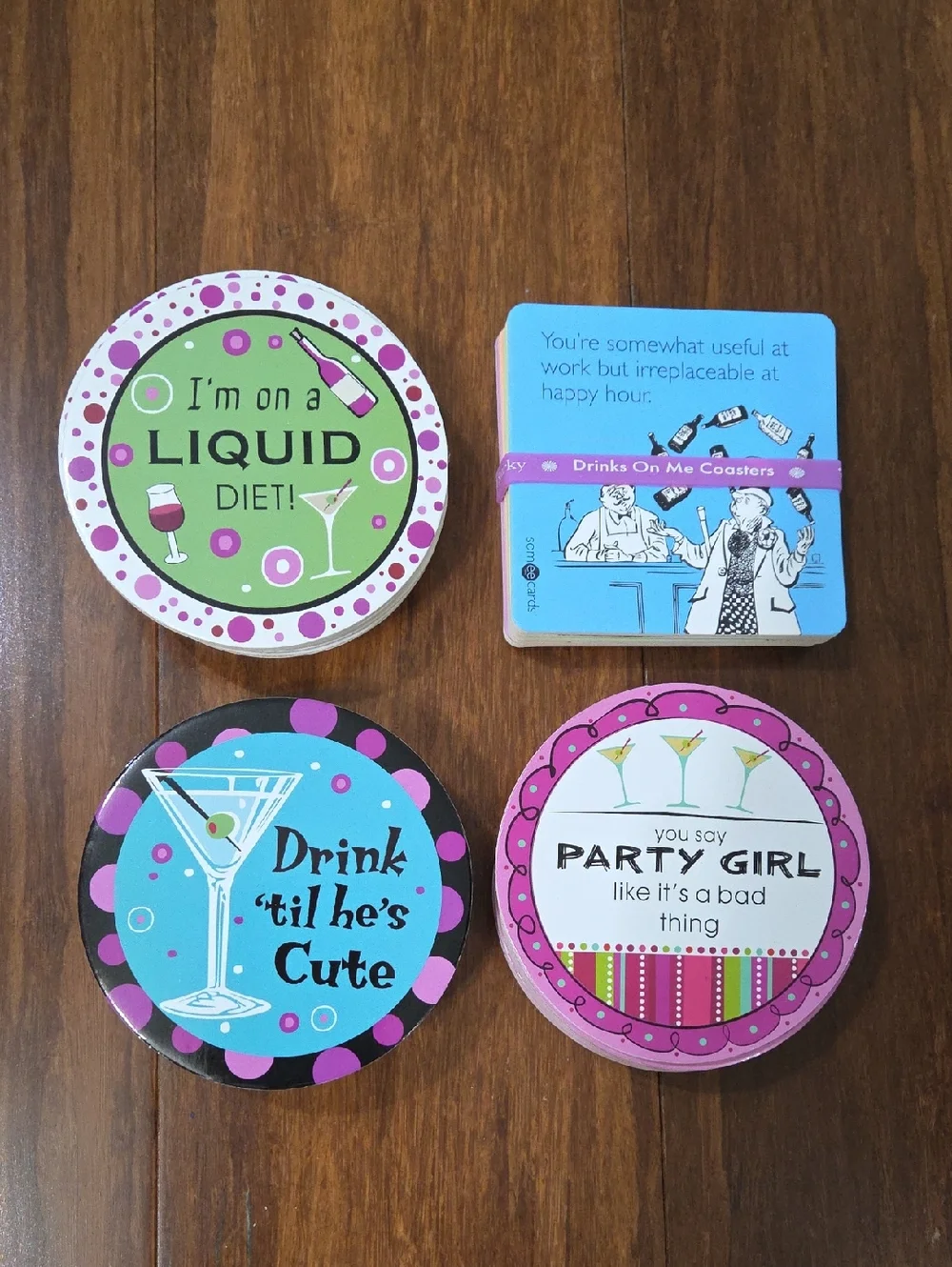 47 FUN GIRLS NIGHT BACHELORETTE PARTY FUNNY SAYING QUOTES COASTERS WINE MARKERS